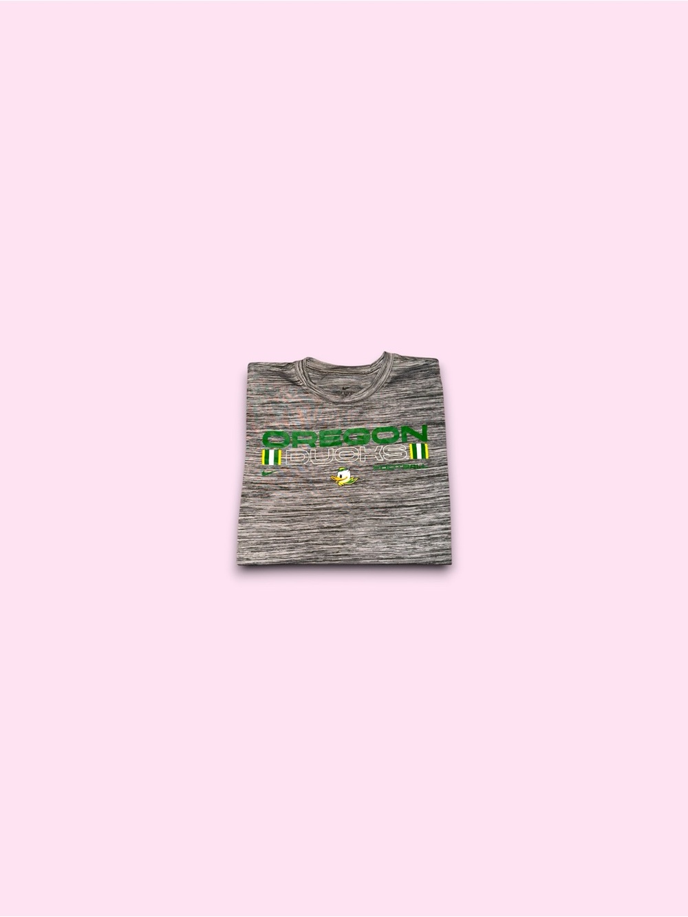 Oregon Ducks mascot logo the Nike tee dri-fit shirt grey men’s large